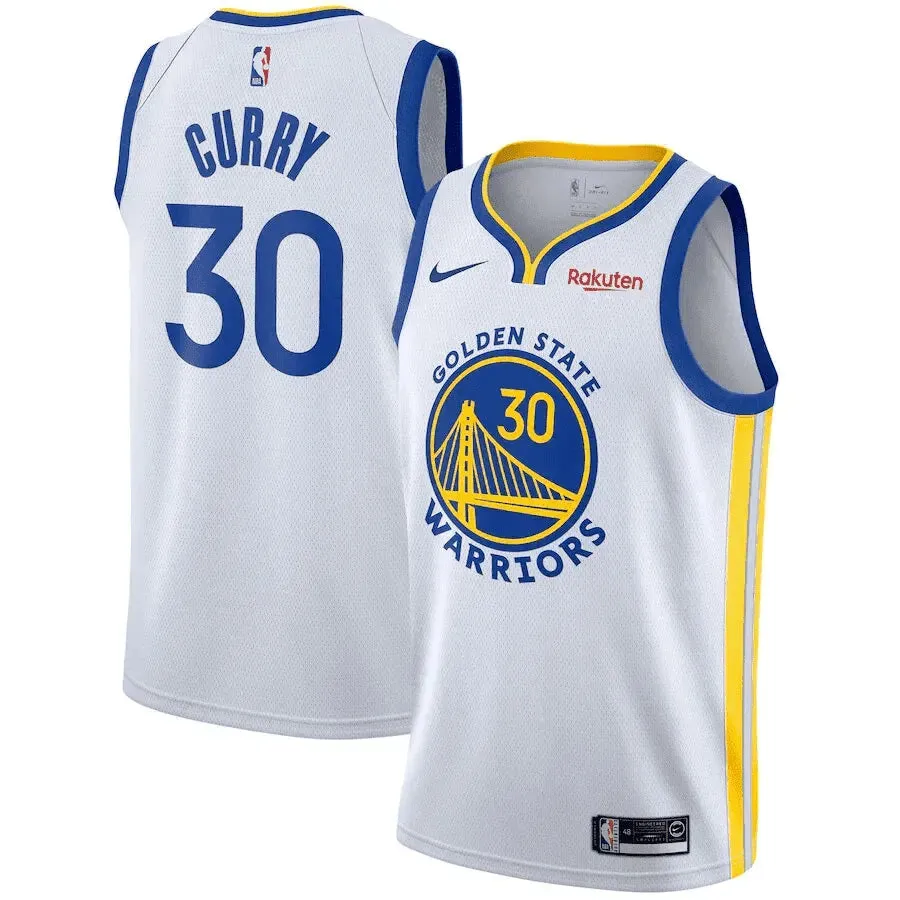 Regata NBA Golden State Warriors Nike Association Edition Swingman Jersey Branca Stephen Curry 30 football hoodies for fans football fan pins