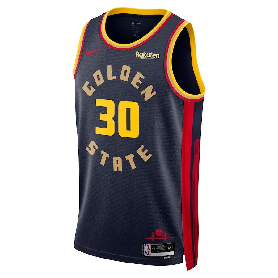 Regata NBA Golden State Warriors Nike Navy City Edition 24/25 Swingman Jersey Stephen Curry 30 soccer fan mugs