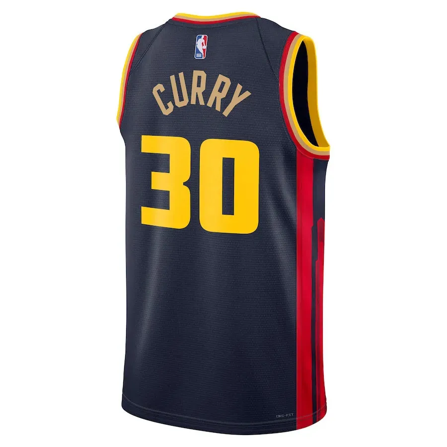 Regata NBA Golden State Warriors Nike Navy City Edition 24/25 Swingman Jersey Stephen Curry 30 soccer fan mugs
