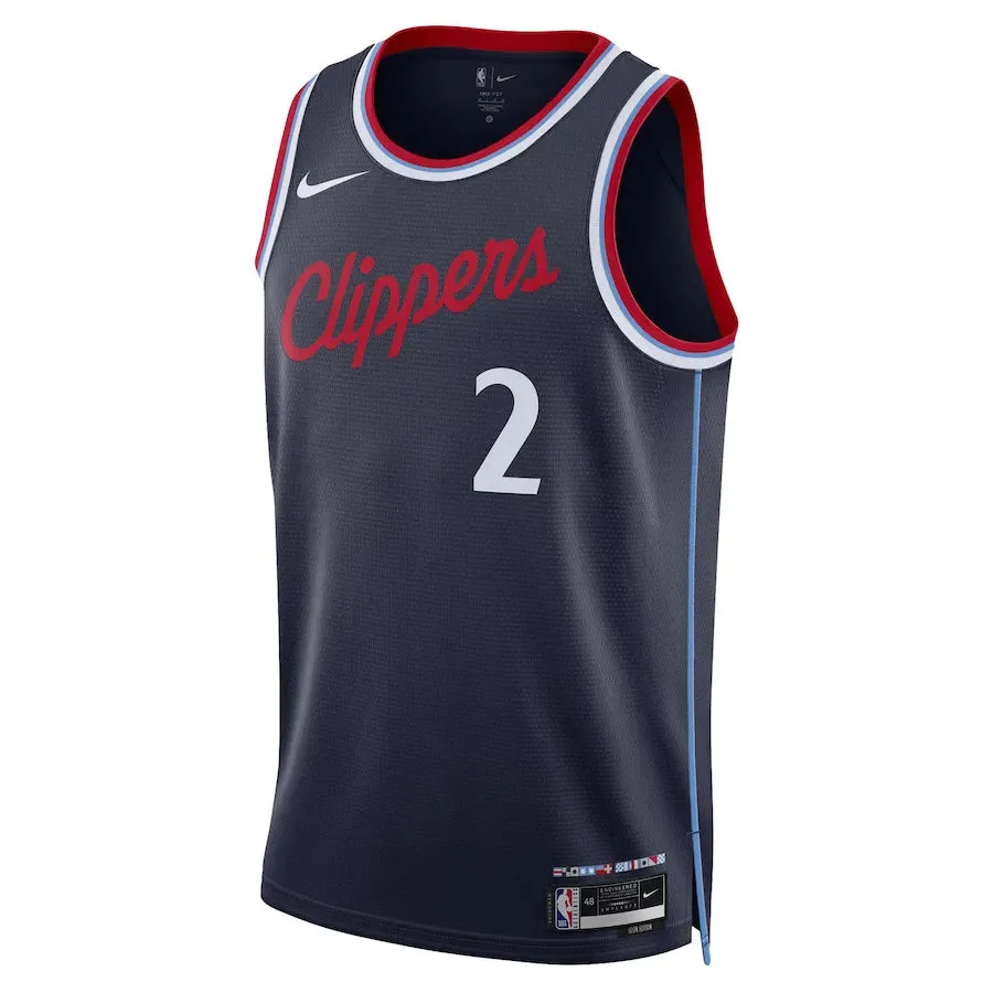 Regata NBA Los Angeles Clippers 24/25 Nike Icon Edition Jersey Kawhi Leonard 2 Navy football matchday essentials