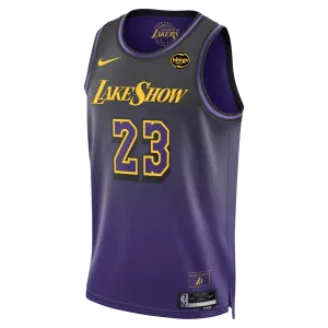 Regata NBA Los Angeles Lakers Nike City Edition Swingman Jersey 24/25 LeBron James 23 soccer fan wristbands premier league keychains