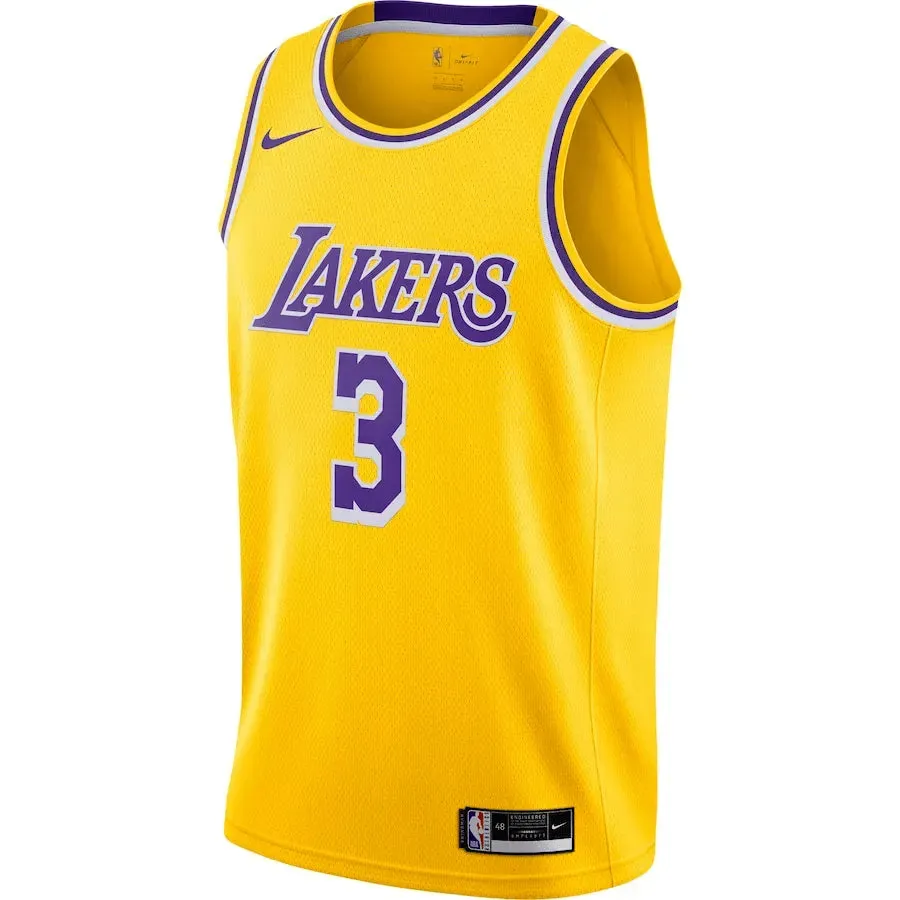 Regata NBA Los Angeles Lakers Nike Icon Edition Jersey 2021 Anthony Davis 3 football fan notebooks