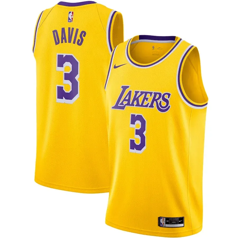 Regata NBA Los Angeles Lakers Nike Icon Edition Jersey 2021 Anthony Davis 3 football fan notebooks football fan pins