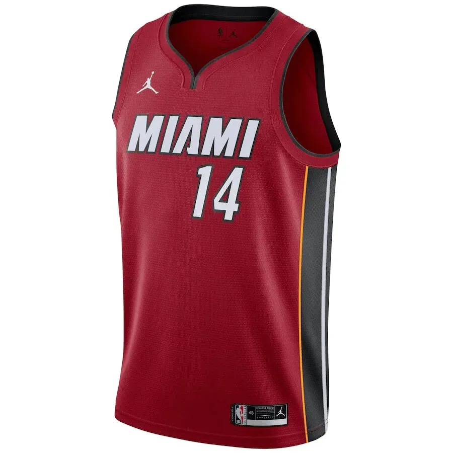 Regata NBA Miami Heat Jordan Statement Edition Swingman Jersey Vermelha Tyler Herro 14 football fan face paint