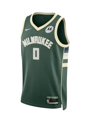 Regata NBA Milwaukee Bucks Nike Icon Edition Swingman Jersey Damian Lillard 0 football club jackets football fan lanyards