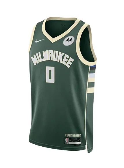 Regata NBA Milwaukee Bucks Nike Icon Edition Swingman Jersey Damian Lillard 0 football club jackets football fan lanyards