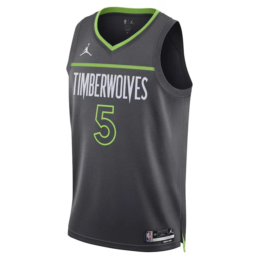 Regata NBA Minnesota Timberwolves Jordan Statement Edition Swingman Jersey Anthony Edwards 5 Preta football stadium merchandise