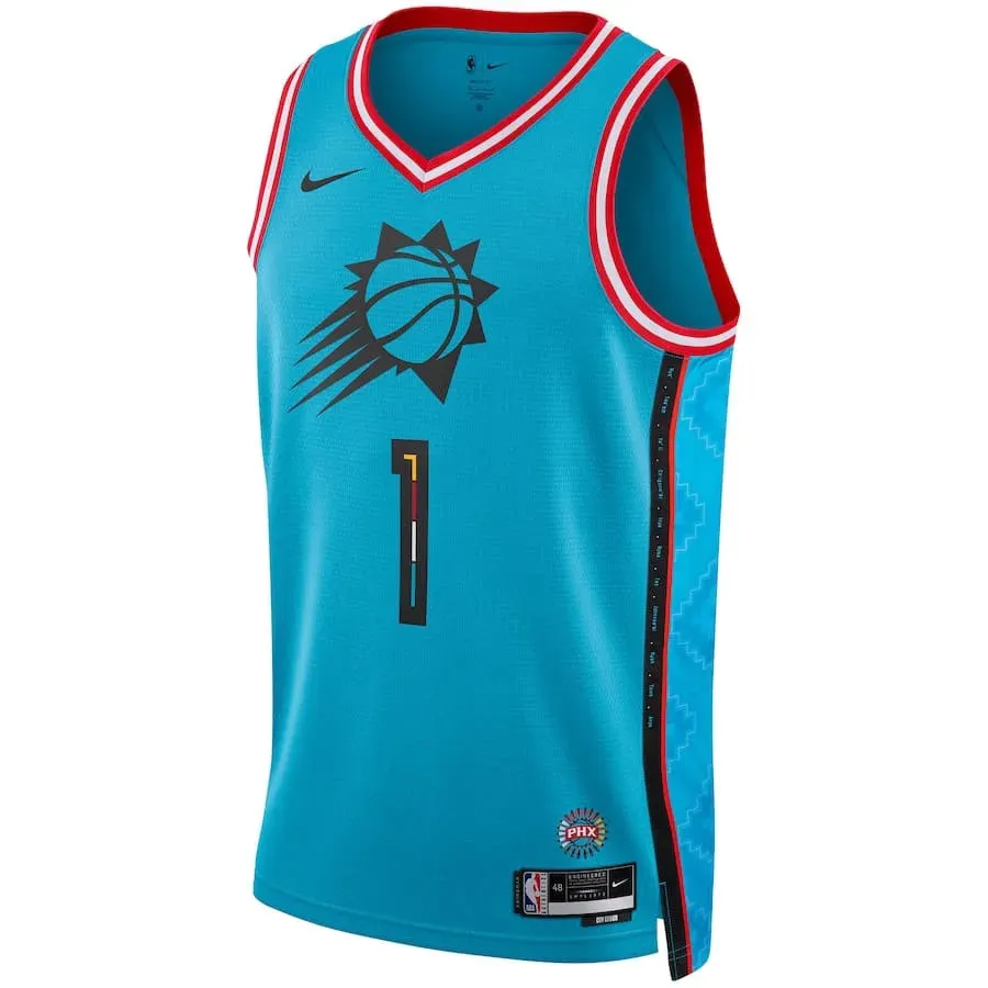 Regata NBA Phoenix Suns Nike City Edition Swingman Jersey 22/23 Devin Booker 1 football fan caps