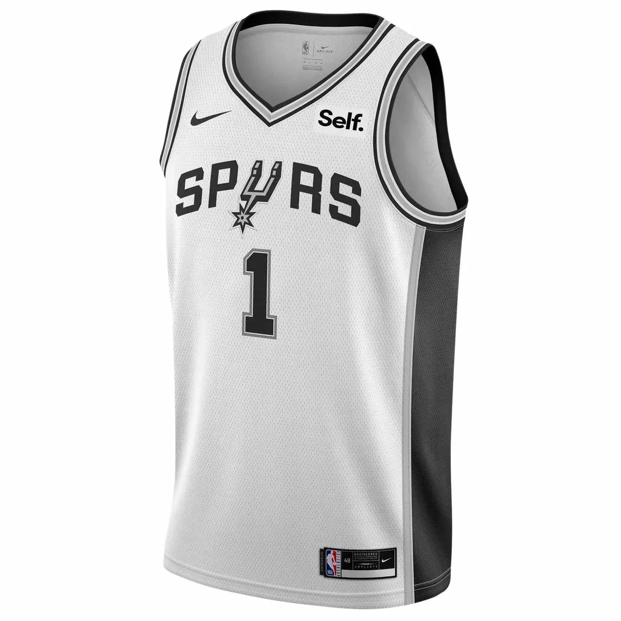 Regata NBA San Antonio Spurs Nike Association Edition 23/24 Swingman Jersey Victor Wembanyama 1 Branca soccer fan jerseys football fan blankets