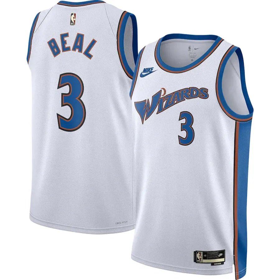 Regata NBA Washington Wizards Nike Classic Edition Swingman Jersey 22/23 Bradley Beal 3 football club merchandise football fan stickers