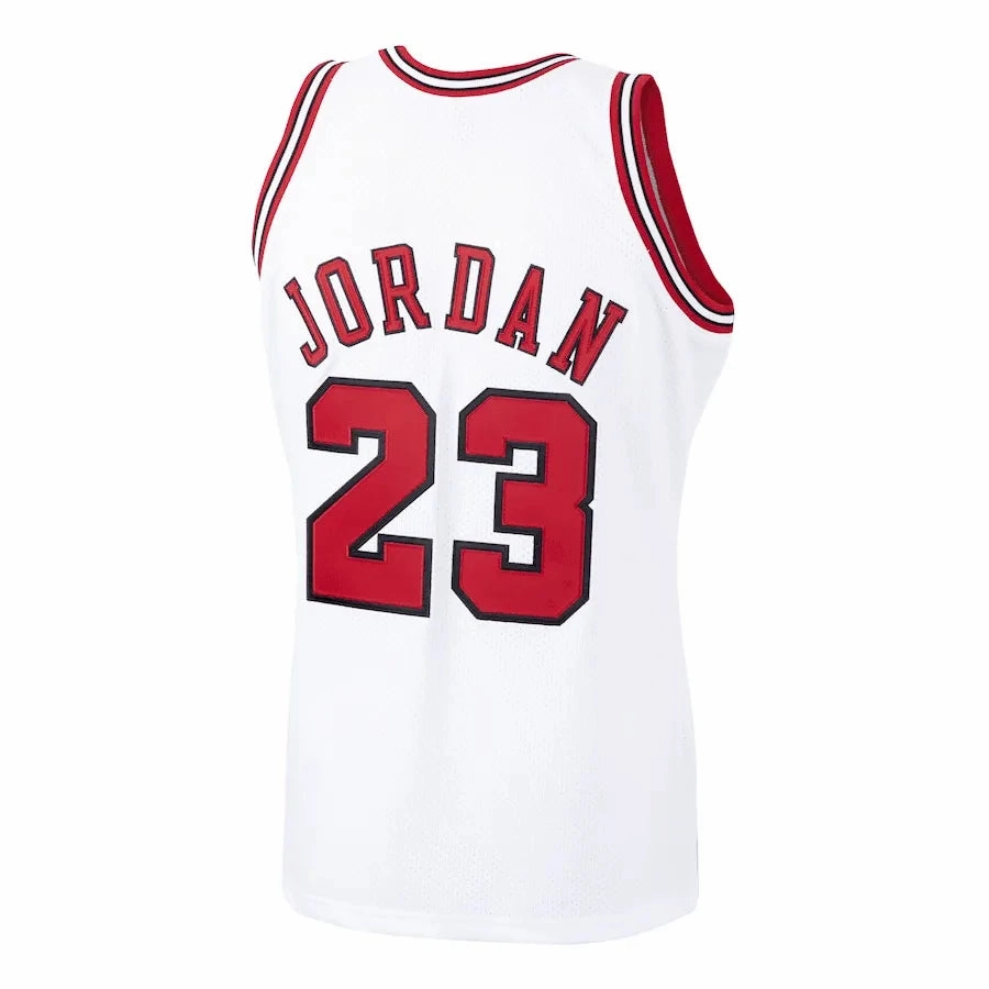 Regata NBA Chicago Bulls Retr 1997/98 Hardwood Classics Michael Jordan 23 Branca premier league towels