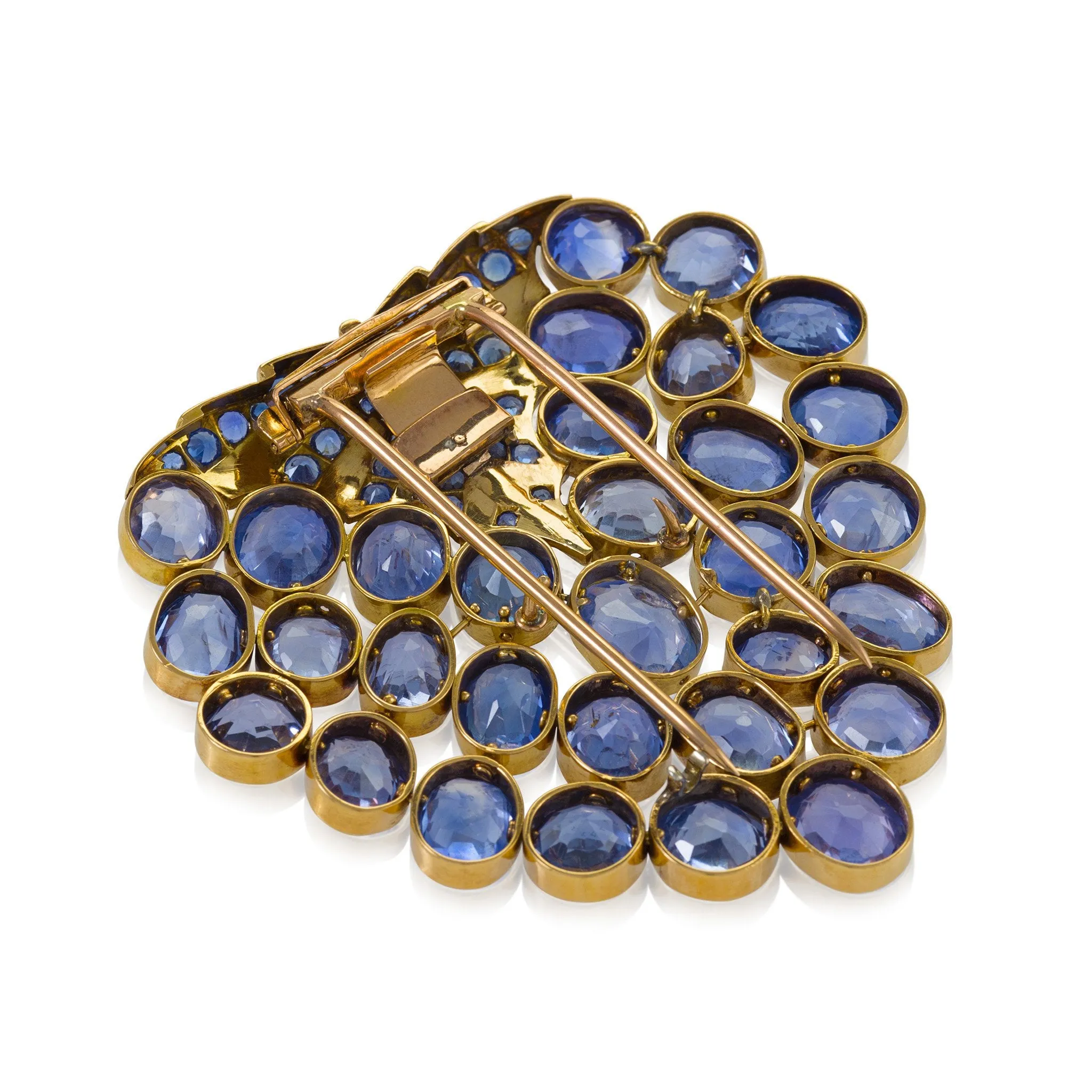 Ren?? Boivin Sapphire ??Feuille?? Brooch