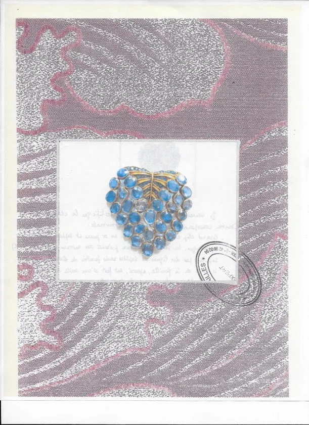 Ren?? Boivin Sapphire ??Feuille?? Brooch