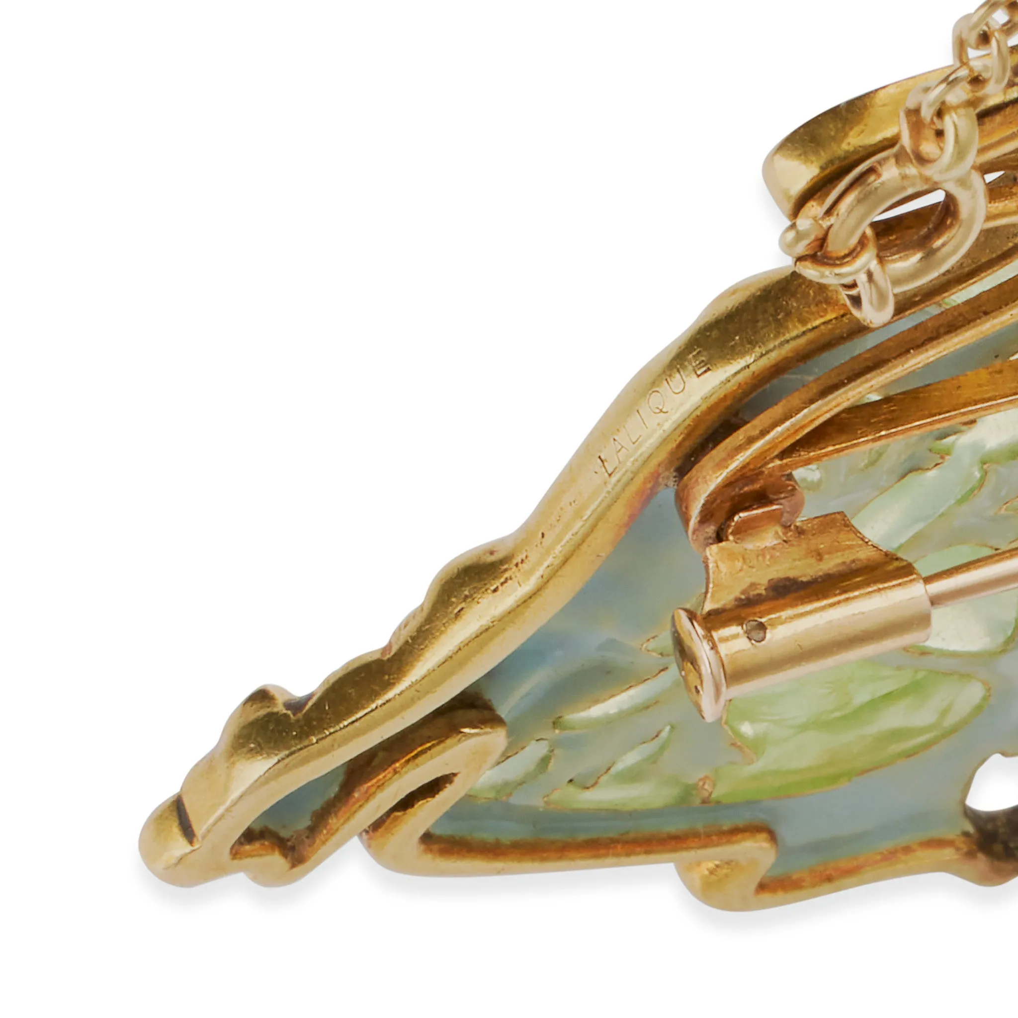 Ren Lalique "Breton Lion" Pendant Brooch