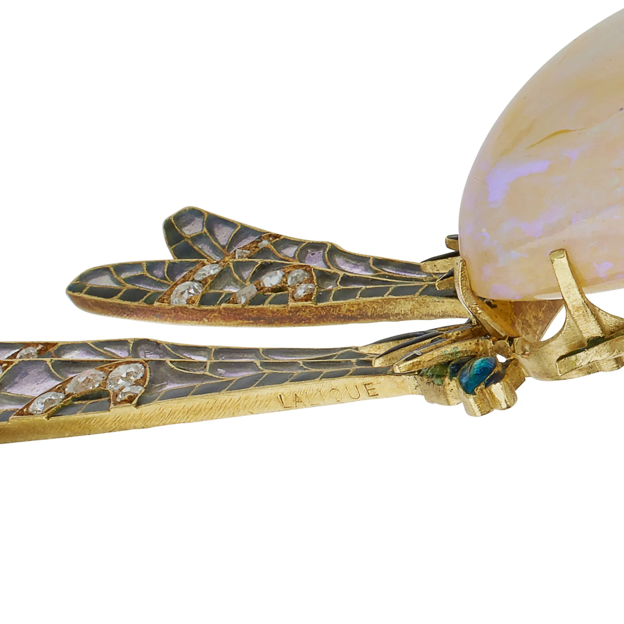 Ren Lalique "Damselflies" Pendant