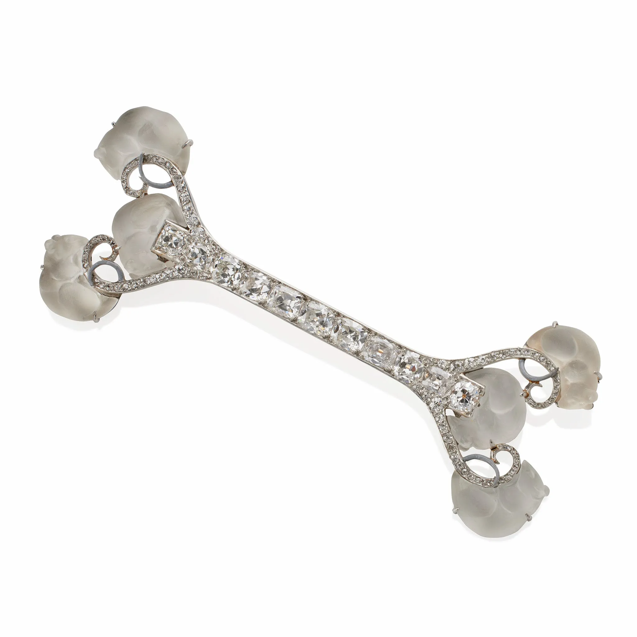 Ren Lalique "Mice" Brooch