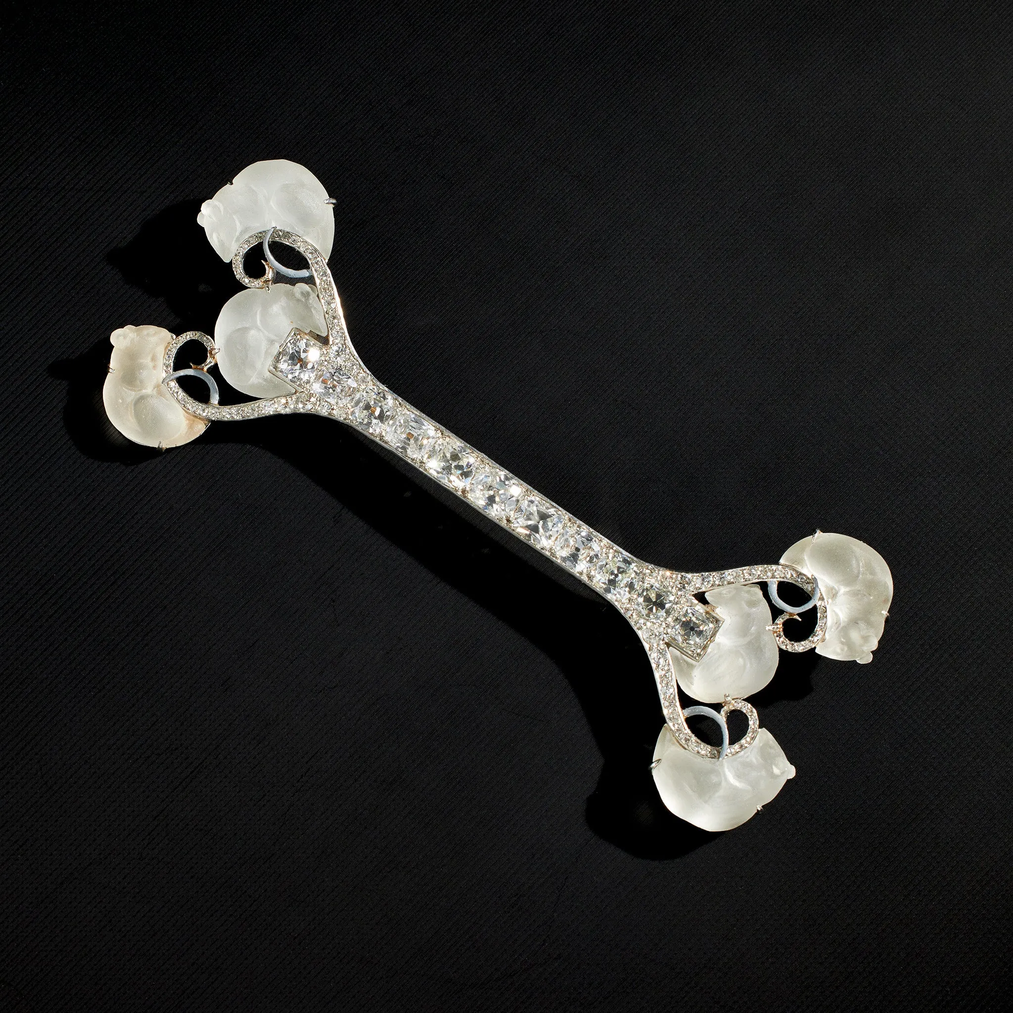 Ren Lalique "Mice" Brooch