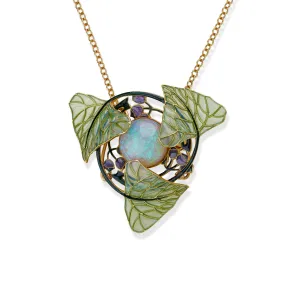 Ren Lalique "Poplar" Pendant Necklace