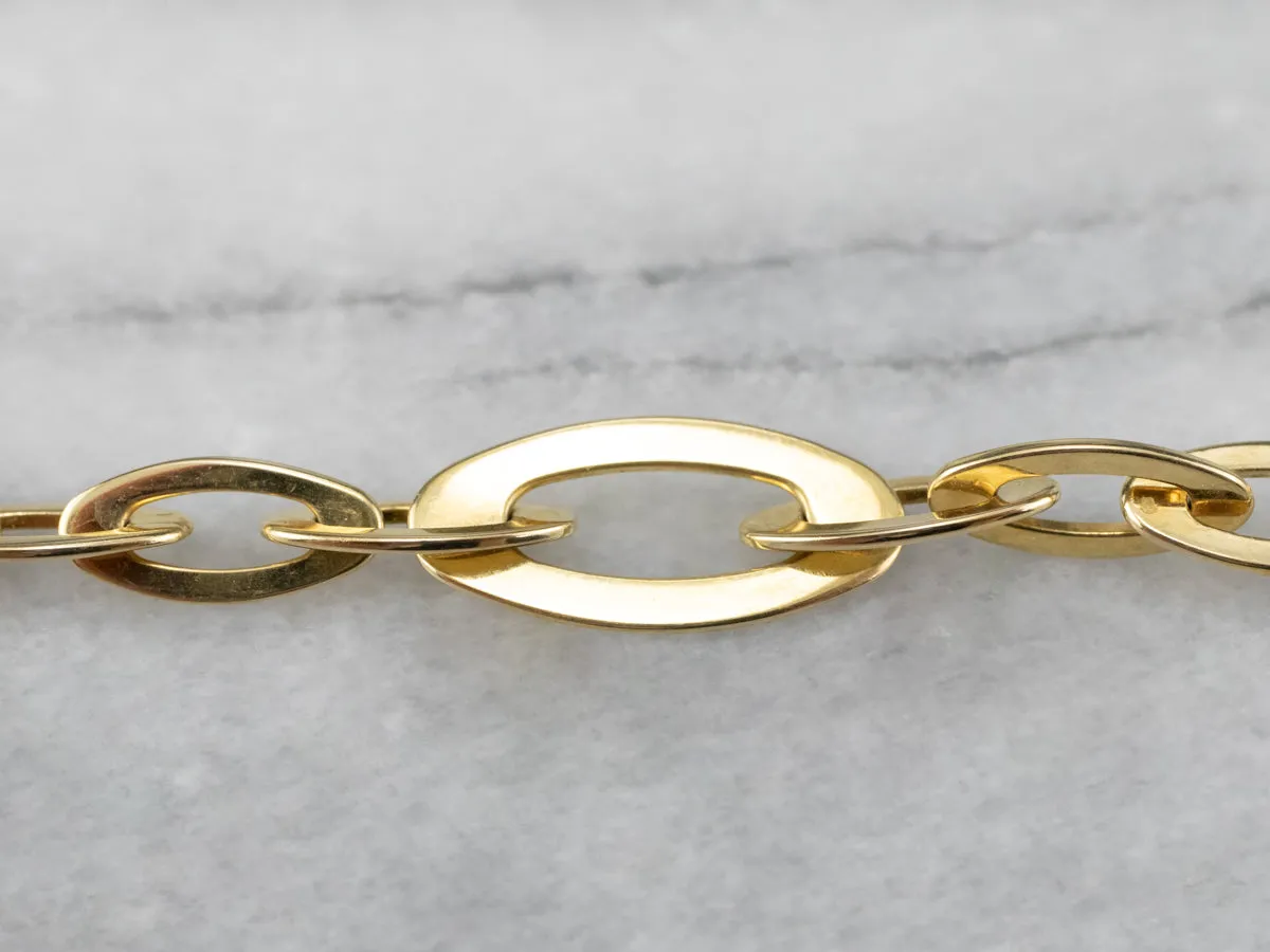 Roberto Coin Ruby and Sapphire Chic & Shine 18K Gold Link Bracelet