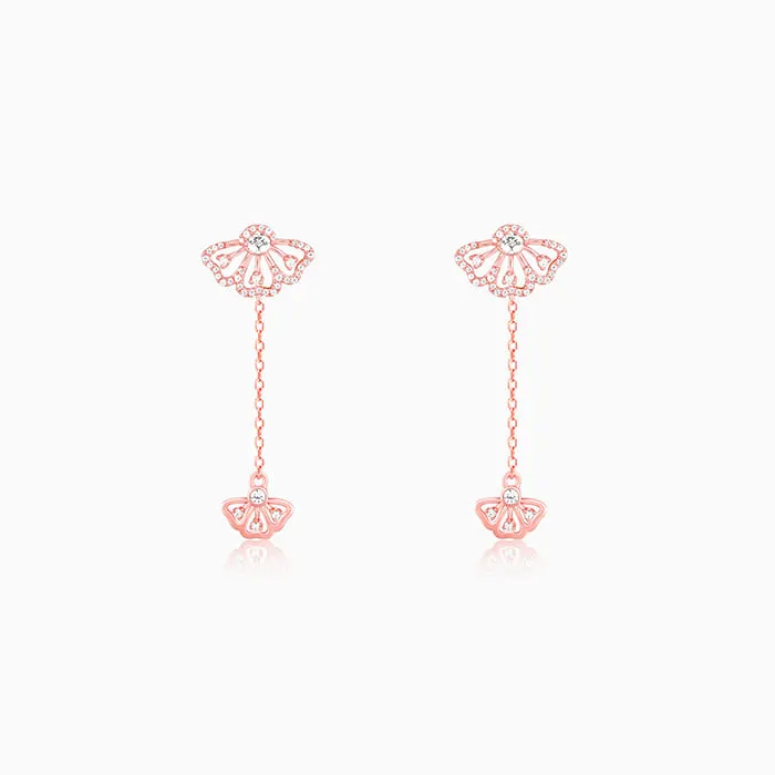 Rose Gold Brilliant Eyebright Dangler Earrings