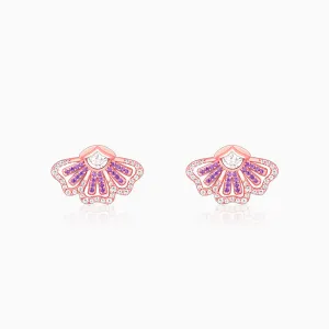 Rose Gold Crowning Eyebright Earrings