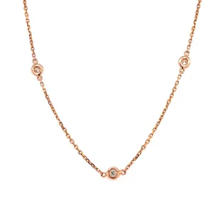 Rose Gold Diamonds by the Yard Necklace