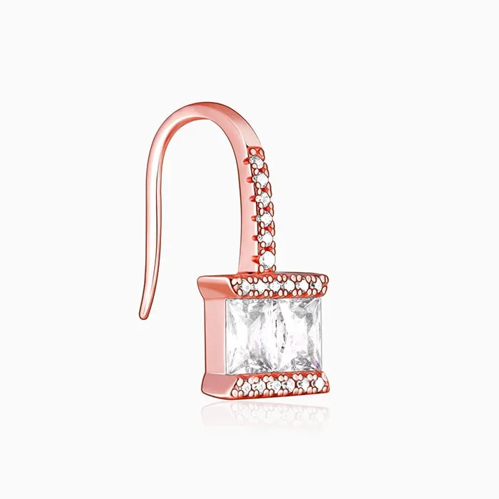 Rose Gold Sugar Crystal Earring