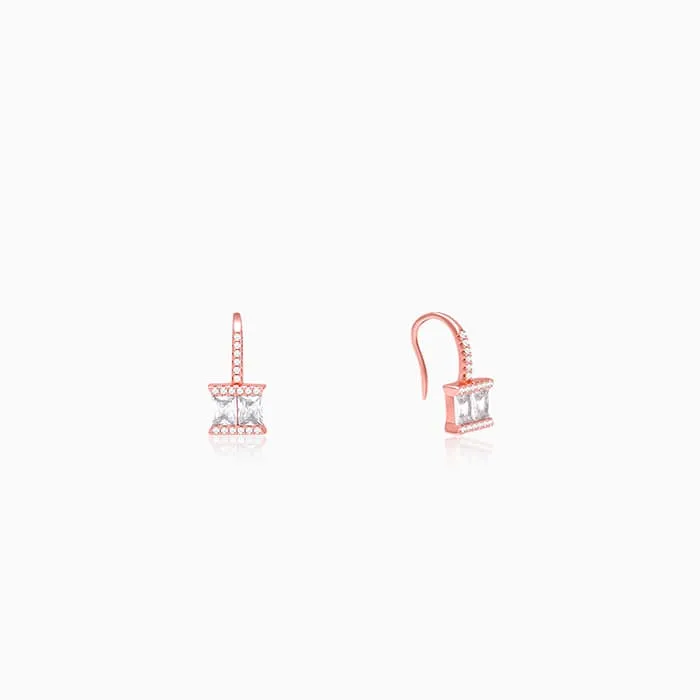 Rose Gold Sugar Crystal Earring