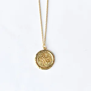 Rosette Medallion Necklace