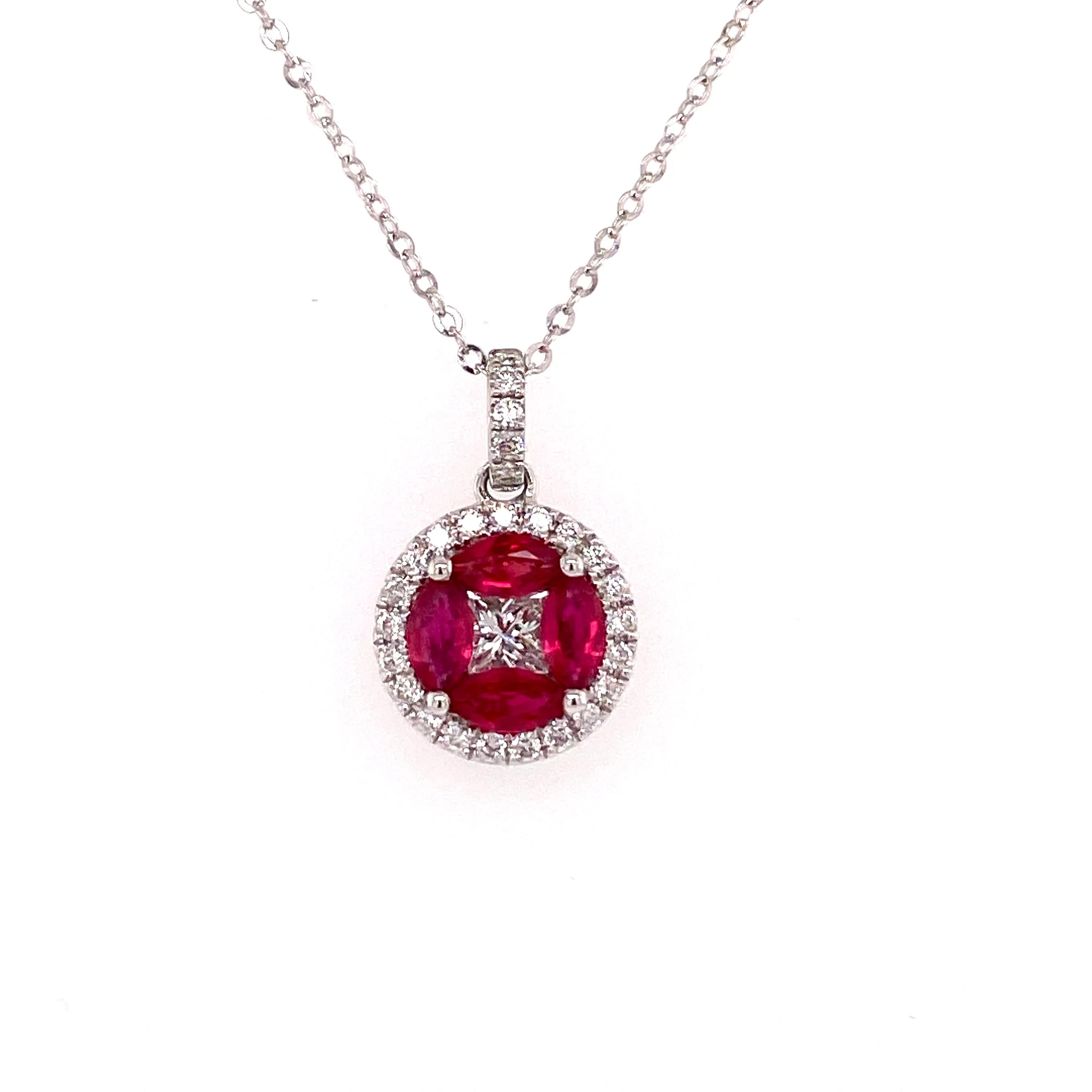 ruby and diamond necklace