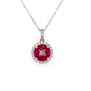 ruby and diamond necklace