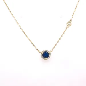 sapphire and diamond necklace