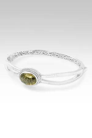 Seek Wisdom Bangle? in Olive Quartz