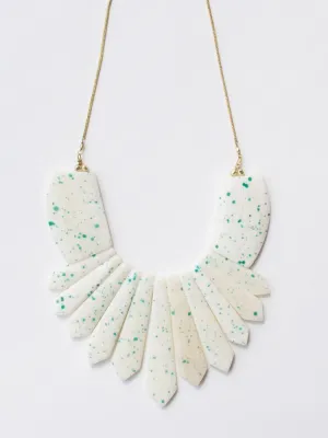 Seurat Speckle Necklace - Blue