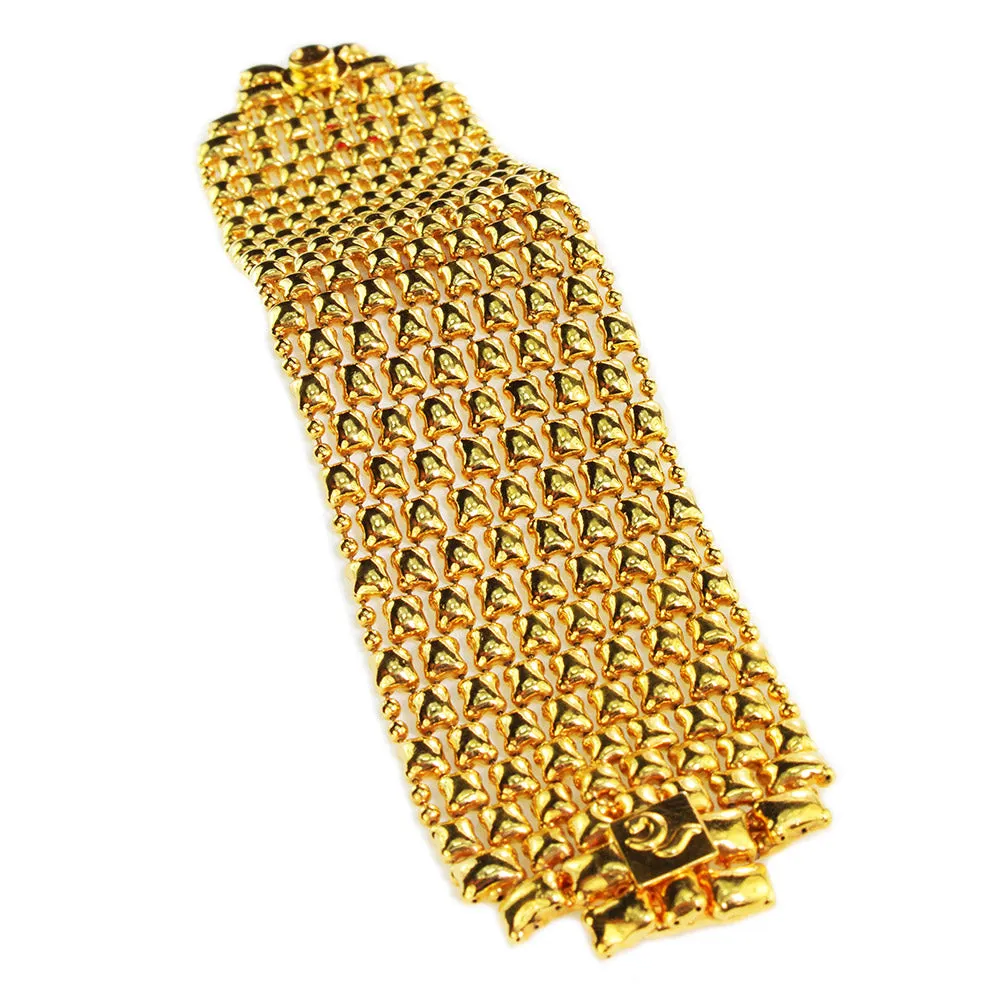 SG Liquid Metal BQ2?CG24K Gold 24K Finish Bracelet by Sergio Gutierrez