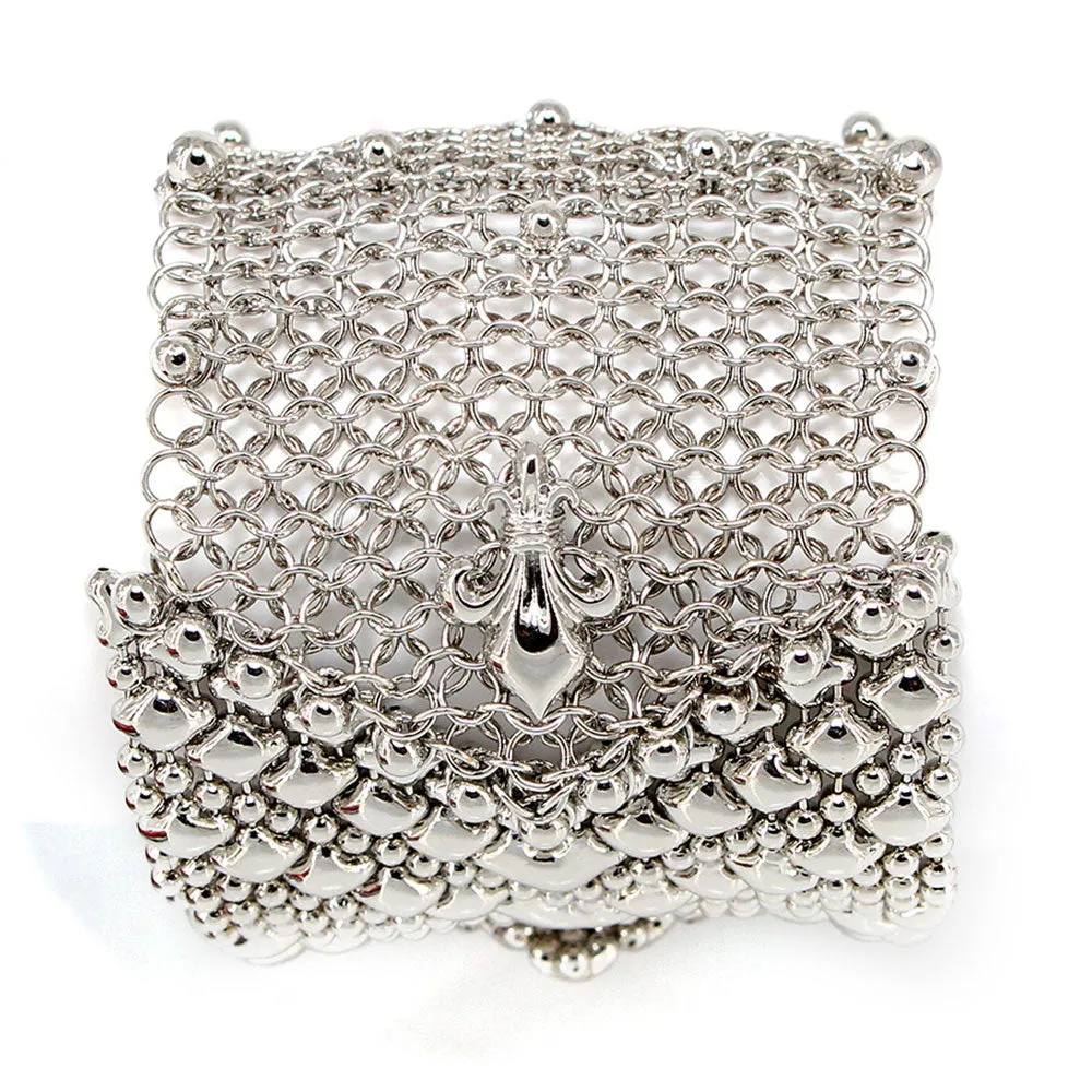 SG Liquid Metal CMB4-N Chrome Finish Bracelet by Sergio Gutierrez