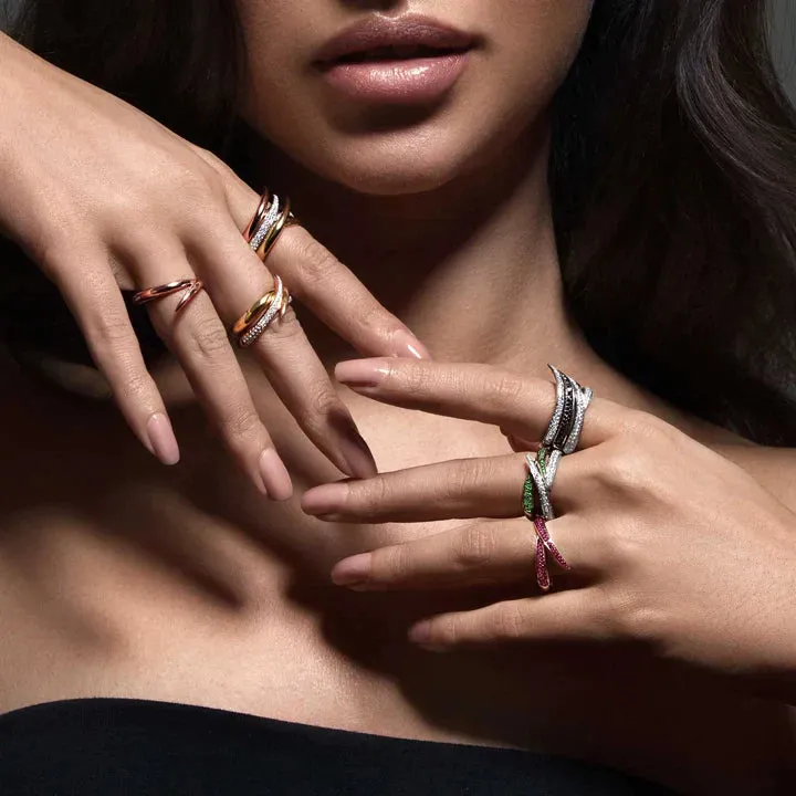 Shaun Leane Interlocking 18ct Yellow Gold Yellow Sapphire Single Ring