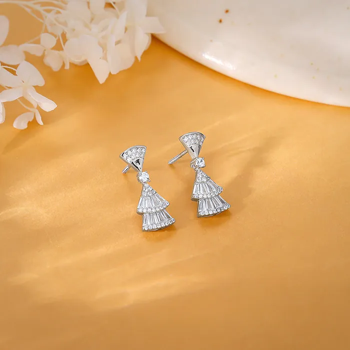 Silver Floraine Earrings