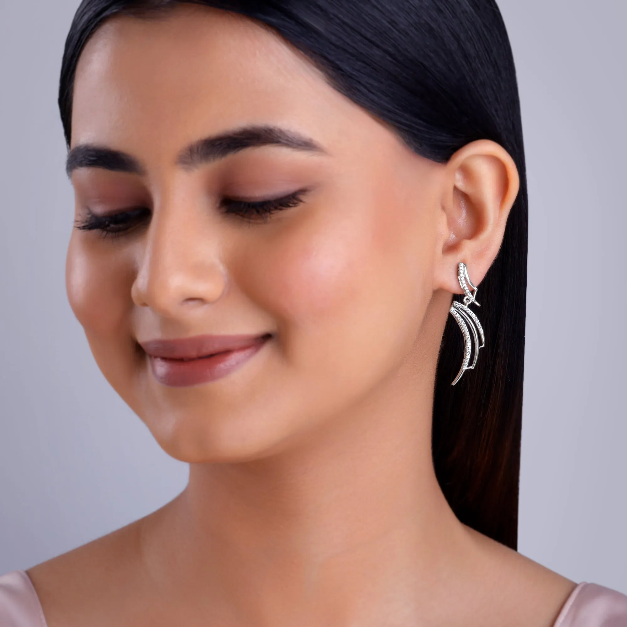 Silver Heavenly Astrid Earrings
