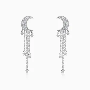 Silver Starry Star Danglers