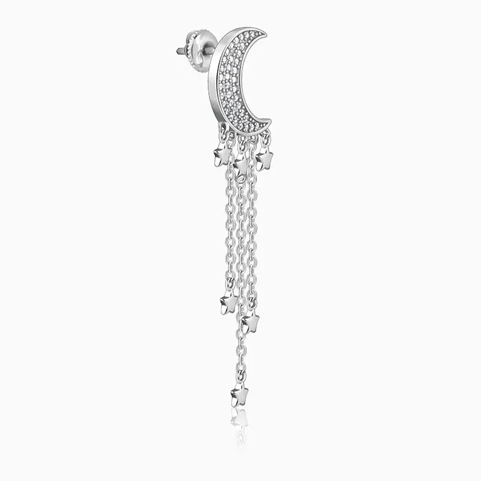 Silver Starry Star Danglers