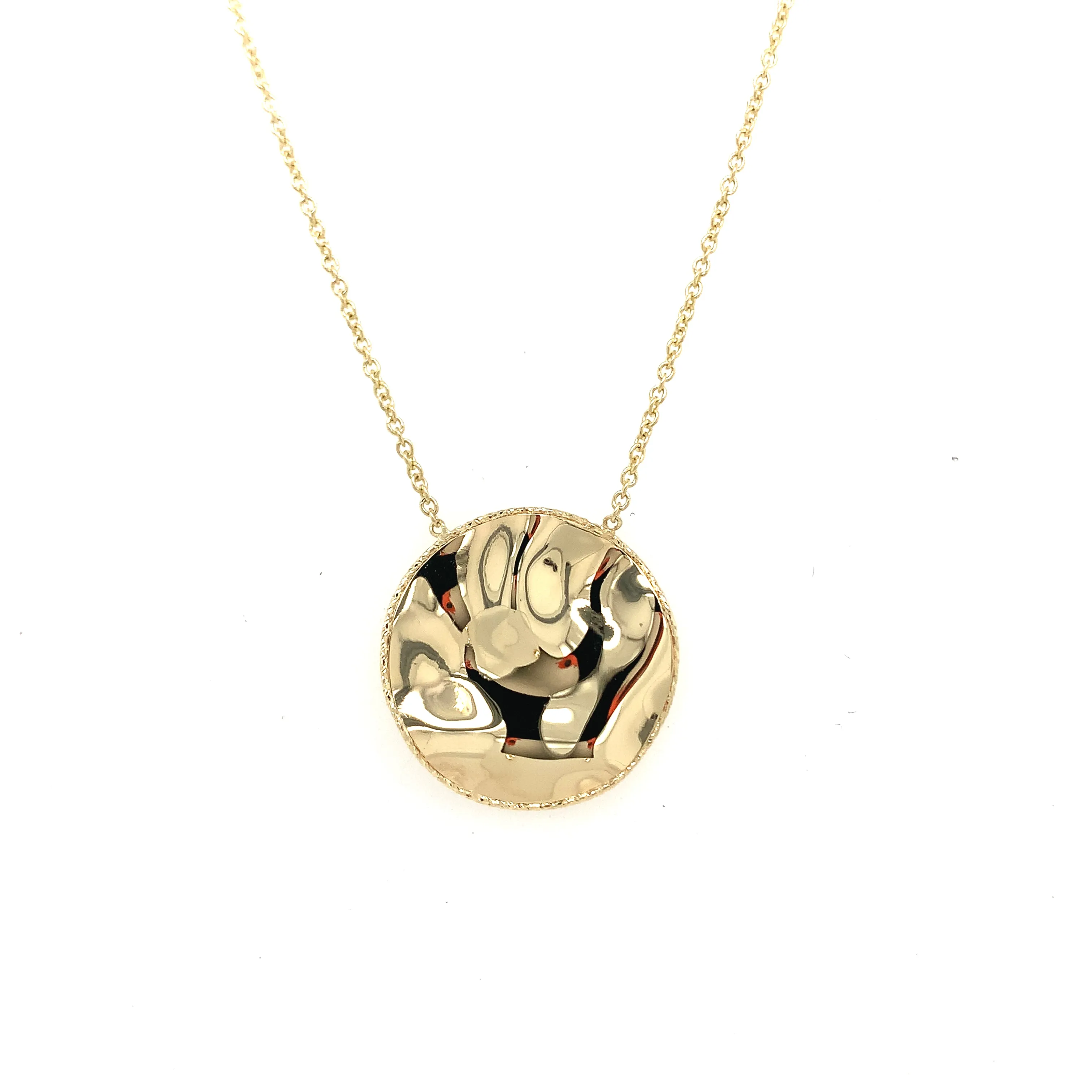 Simple Yellow Gold Polished Necklace
