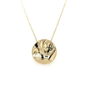 Simple Yellow Gold Polished Necklace