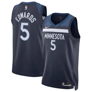 soccer fan cushions Regata NBA Minnesota Timberwolves Nike Icon Edition Swingman Jersey Anthony Edwards 5 Azul soccer fan gifts