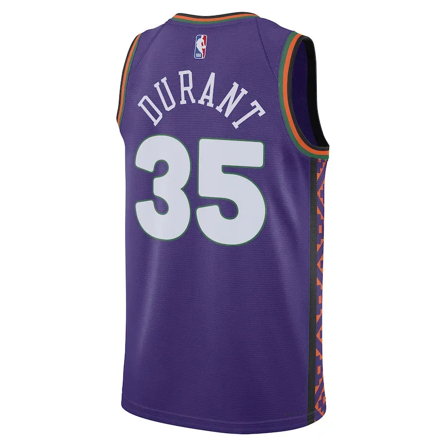 soccer fan cushions Regata NBA Phoenix Suns Nike City Edition 24/25 Swingman Jersey Kevin Durant 35 Roxa
