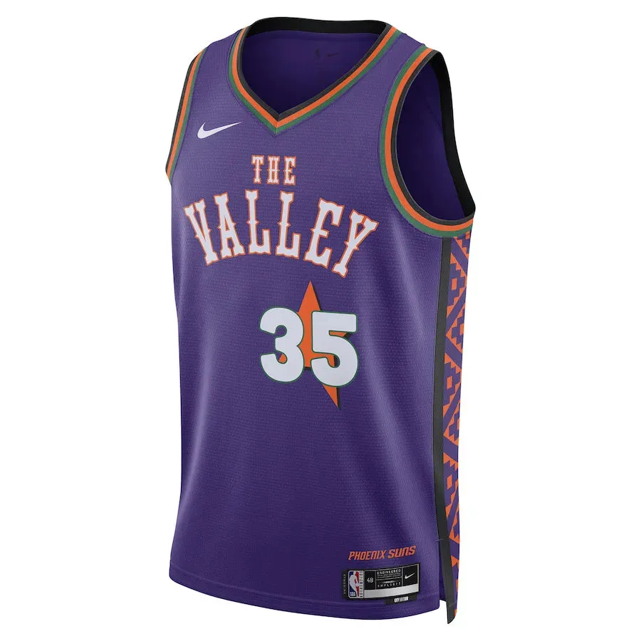 soccer fan cushions Regata NBA Phoenix Suns Nike City Edition 24/25 Swingman Jersey Kevin Durant 35 Roxa