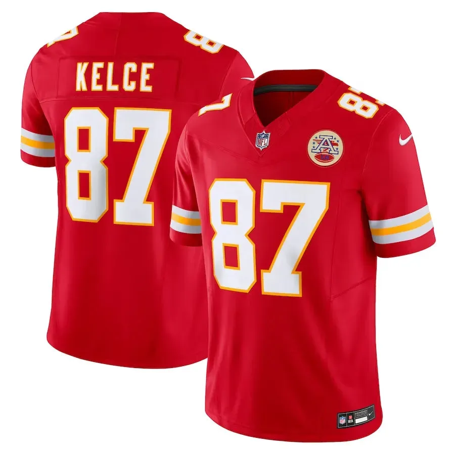 soccer fan pins Camisa NFL Kansas City Chiefs Travis Kelce 87 Nike Limited Jersey Vermelha premier league mugs
