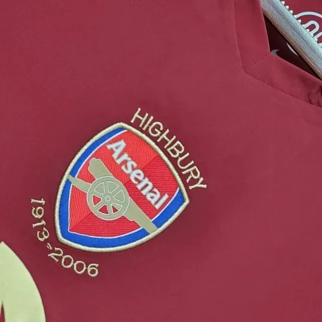 soccer fan scarves Camisa Arsenal I 05/06 - Verso - Retr