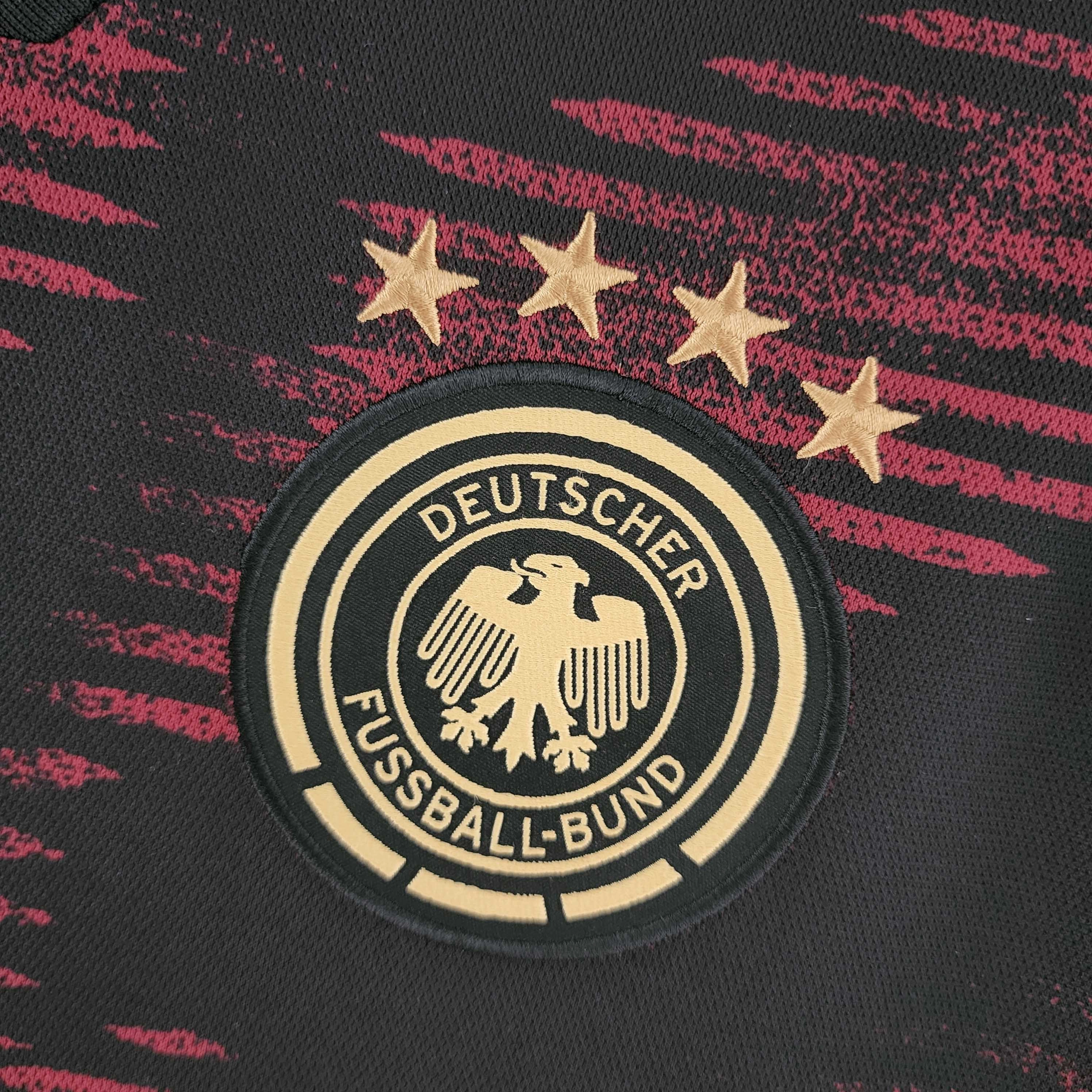soccer fan backpacks Camisa Alemanha II 22/23 - Verso - Retr