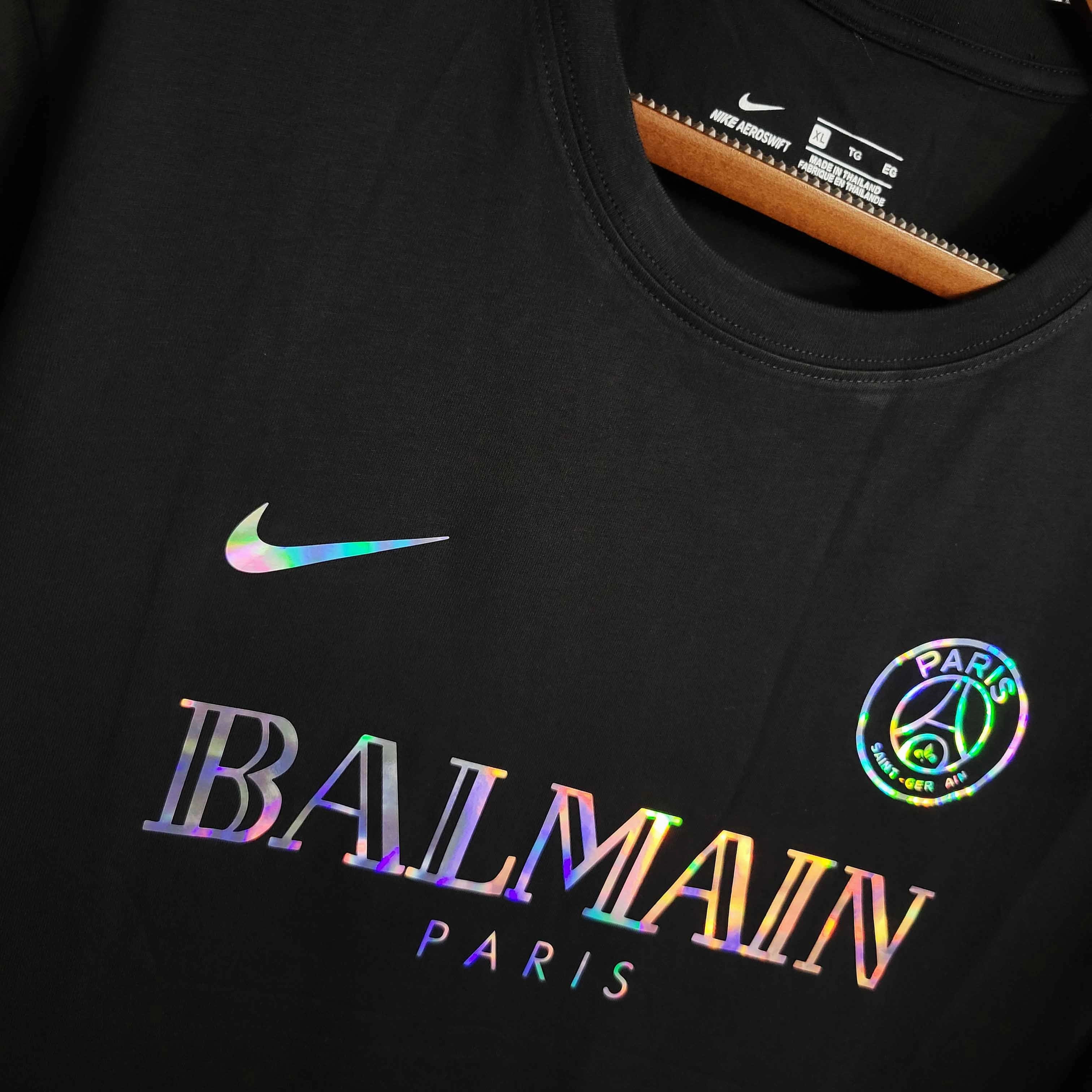 soccer fan backpacks Camisa PSG Edio Especial Balmain 24/25 - Verso - Torcedor